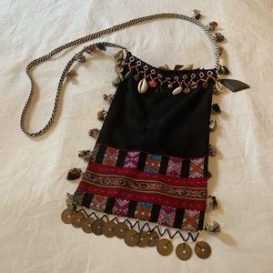 Handmade beaded charm bag